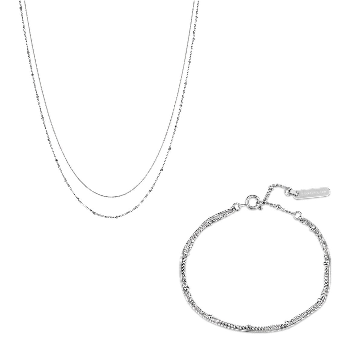 Kpten & Son Jewellery Set Sphere Silver